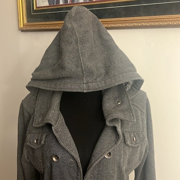Ezekiel Cotton Pea Coat with Hood, sz S. - Picture 5 of 12